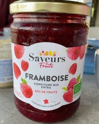Confiture bio extra framboise