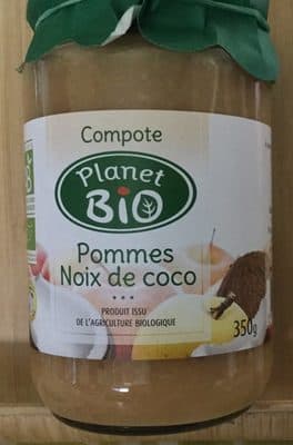 Compote pommes noix de coco