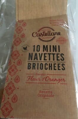 10 Mini Navettes briochées saveur fleur d'oranger