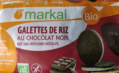 GALETTES RIZ CHOCOLAT NOIR SANS GLUTEN