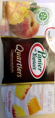 Panier de Yoplait Quartiers (Pêche-Mangue)