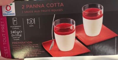 2 Panna Cotta Sauce aux Fruits Rouges