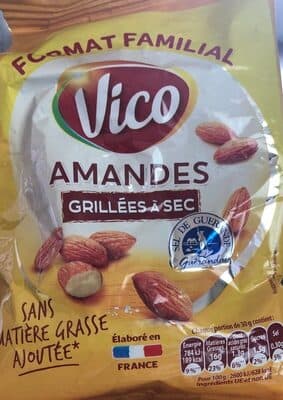 Amandes grillees a sec
