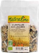 3 lentilles aux légumes