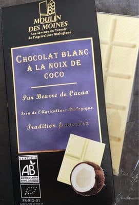 Chocolat blanc à la noix de coco