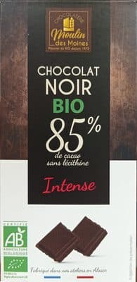 Chocolat noir intense 85%