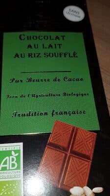 Chocolat au lait au riz soufflé
