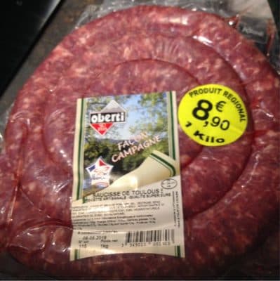 Saucisse de toulouse-recette artisanale-qualite superieure