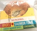 Bagel Saumon Fumé, Fromage Frais, Ciboulette
