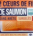 2 cœurs de filet de saumon