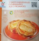 2 Tartes Individuelles Gourmandes aux 3 fromages