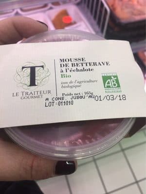 Mousse de betterave à l’echalote