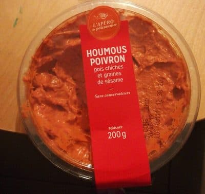 Houmous poivron et graine d sésame