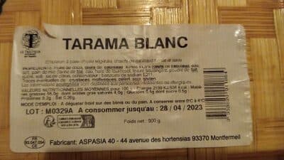 Tarama blanc