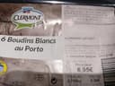 6 Boudins Blancs au Porto