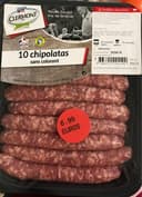 10 Chipolatas sans colorant