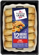 12 mini nems au porc avec sauce nuoc-mâm