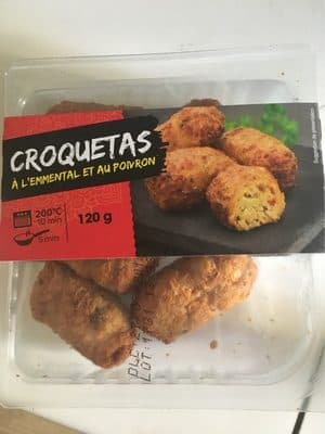 Croquetas a l'emmental et au poivron