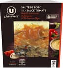 Sauté de porc à la sauce tomate polenta aubergines et poivrons au thymsurgelé