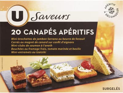 Assortiment de canapés x20 - 175g