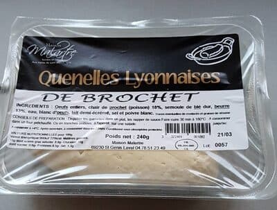 Quenelles Lyonnaises de brochet