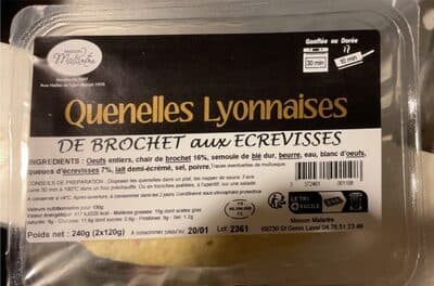 Quenelles lyonnaises de brochet aux écrevisses