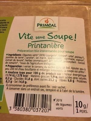 Soupe de Légumes (en Conserve, Condensée)