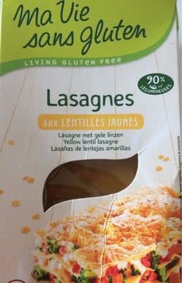 Lasagnes aux lentilles jaunes
