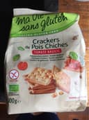 Crackers de pois chiches tomate basilic