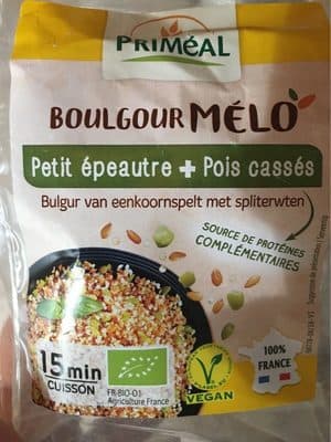 Boulgour Mélo Petit Épeautre pois cassés
