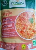 Dahl de lentilles corail au lait de coco