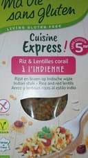 Riz et lentilles corail à  l'indienne