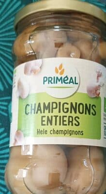 Champignons entiers