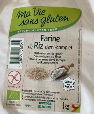 farine de riz demi-complet