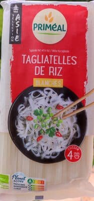 Tagliatelles de riz blanches