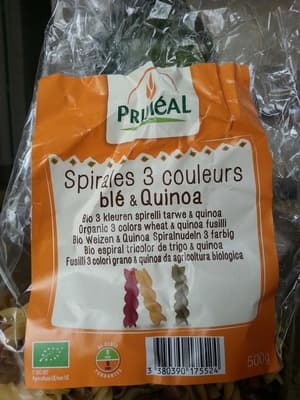 Spirales 3 couleurs blé & quinoa