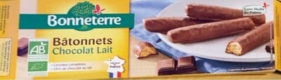 Batonnets chocolat au lait