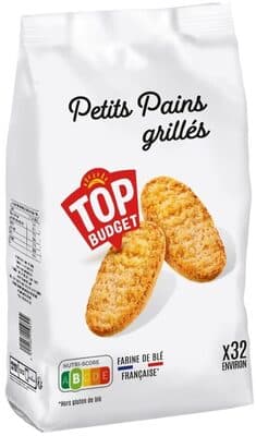 Petits pains grillés nature / au froment