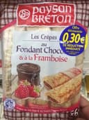 Les Crêpes au Fondant Chocolat & à la Framboise