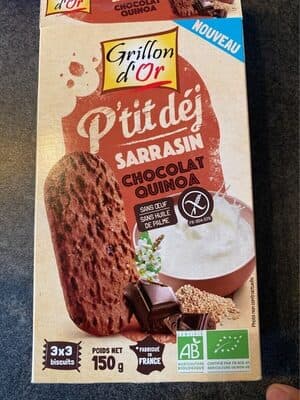P'tit dej Sarrasin chocolat quinoa