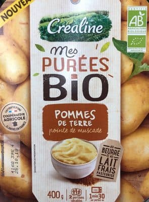 Mes purées bio - Pomme de terre pointe de muscade