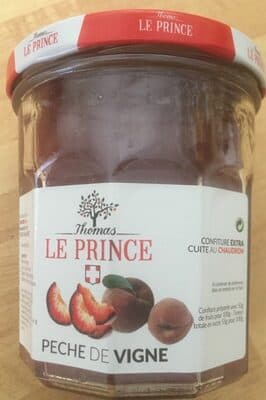 Confiture pêche de vigne