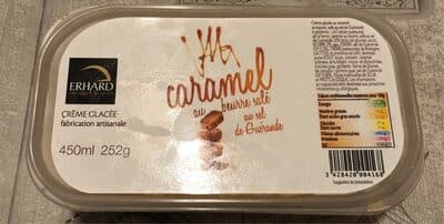 Creme glacée Caramel au beurre salé au sel de Guérande
