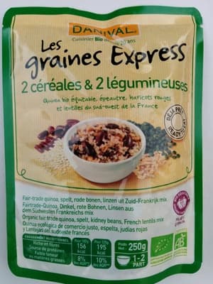 Les graines Express 2 céréales & légumineuses