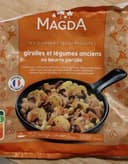 Girolles et légumes anciens au beurre persillé