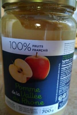 Purée de fruits pomme de la vallée du Rhône