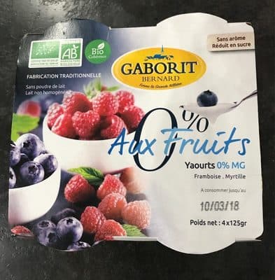 Yaourt Aux Fruits 0% MG