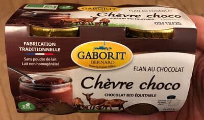 Chèvre choco - flan au chocolat
