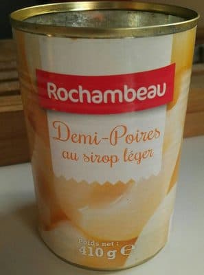 Demi poires  au sirop léger