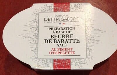 Beurre de baratte salé au piment d’espelette
